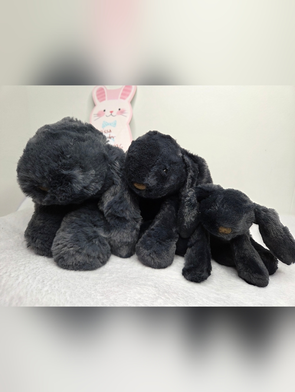 NWT Jellycat Customized Smudge Rabbit Family *Set Of Three*